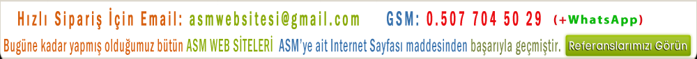 Asm Web Sitesi Referanslarımız